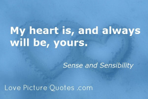 Famous Love Quotes – My heart is