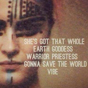 Earth goddess warrior priestess vibe!!! 