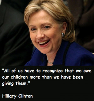All of us recognize that we owe our children more than we have been ...
