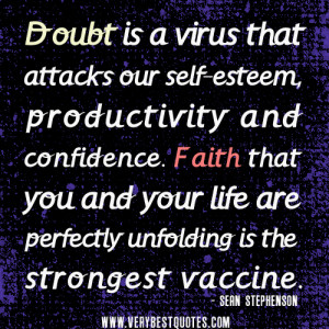 doubt quotes, faith quotes, - SEAN STEPHENSON quotes
