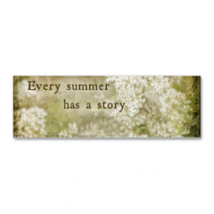 Summer Story Quote White Flowers Retro Double-Sided Mini Business ...