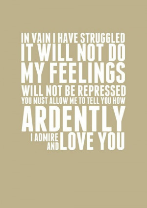 Mr Darcy! You're my perfect man!