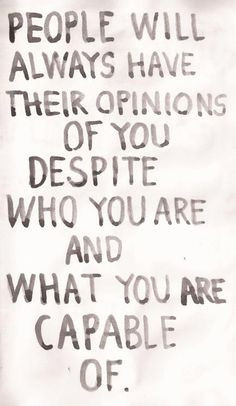 Respect others opinions..