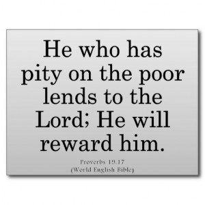 Proverbs 3:5-6 Christian Bible Verse Poster Post Card