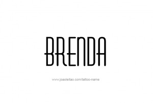 Brenda Name Tattoo...