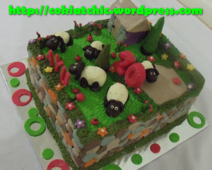 ... ulang tahun dengan tema Cake Shaun the Sheep model ini mulai dari