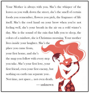 Your Mother is always with you. She’s the whisper of the leaves as ...