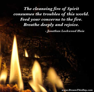 The cleansing fire of Spirit