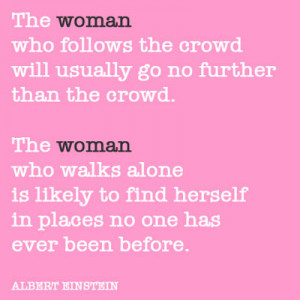 Quote of the day: The woman