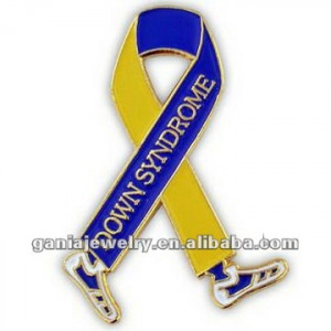 Mais novo da fita da consciência síndrome de Down Walk Pin