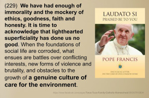 Photo Memes of Quotes by Pope Francis on the Climate Encyclical ...