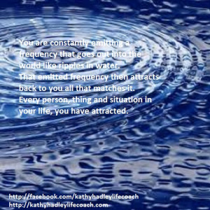 ... going out like ripples in a pond and reaches out to the whole world