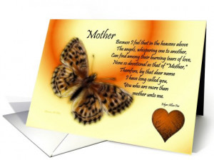 Get Well ~ Mother / Quote ~ Fractalius Butterfly / Heart card (764715)