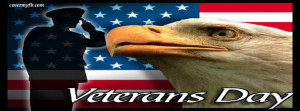 ... Honoring All Who Served Veterans Day” quote Cover and Waving Flags
