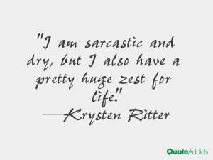 krysten ritter quotes i am sarcastic and dry but i also have a pretty