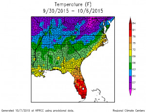 Southeast Region Climate Map