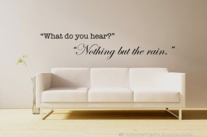 Nothing but the Rain Battlestar Galactica Quote Vinyl Wall Decal ...