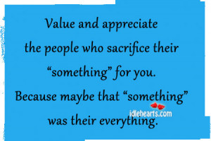 Value And Appreciate The People
