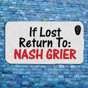 Funny Nash Grier Quote iPhone Case Cute Phone Cover Custom iPhone 4 4S ...
