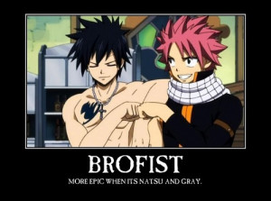 ... between Gray and Natsu. Almost like best friends/rivals/brothers. This