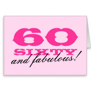 60th birthday card for women 60 and fabulous ...