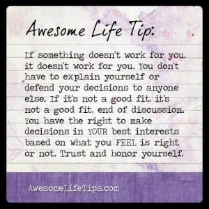 stand up for yourself