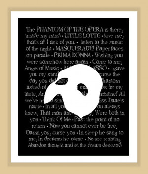 Broadway Phantom Of The Opera Quotes