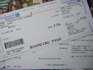 First Plane Tickets...