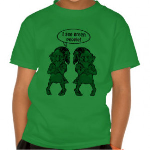 St Patrick’s Leprechauns See Green People Kids T Shirt