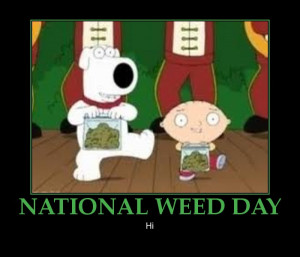 national weed day-funny-poster