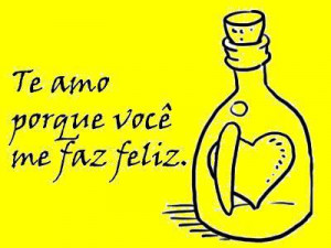 love you because you make me happy.