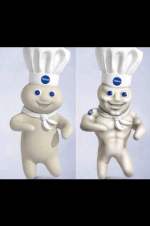 Lol transformation tuesday. Why look like a dough boy when you can ...