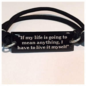 Percy Jackson the lightning thief inspired quote, cord bracelet
