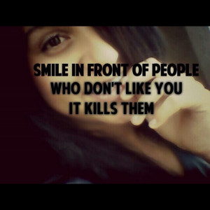 cute, love, pretty, quote, quotes, smile, smile to your haters