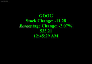 Screen Stock Quote Display Software - The software can return quotes ...
