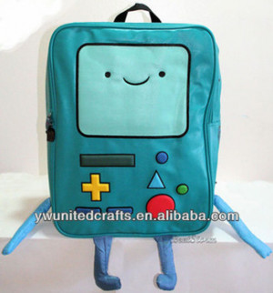 Adventure Time Finn and Jake BMO BEEMO Backpack Book Bag Tote GIANT W ...