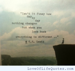 Lewis – Everything is different.