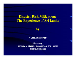 Disaster Risk Mitigation...