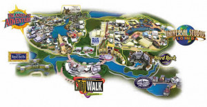 Map Universal Studios Orlando 2015