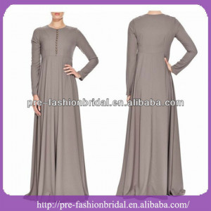 Islamic Clothing SOFT ASH ABAYA DUBAI MUSLIM WOMEN DRESS