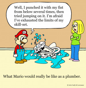 mario as a plumber sanitaryum clean funny pics videos