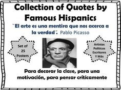 ... teachers collection of quotes by famous hispanics bulletin board set