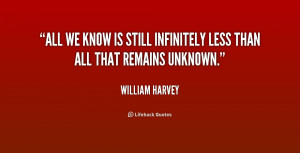 All we know is still infinitely less than all that remains unknown ...