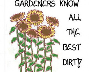 Gardening Magnet - Gardener Quote, Humorous garden saying, Yellow ...
