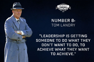 ... coach of america s team our number 8 coach in nfl history tom landry