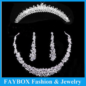 necklace earrings luxury new women party bridal jewelry sets wedding