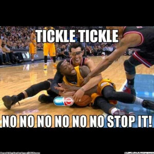 Don't tickle Nate Robinson!
