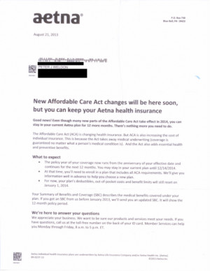 Mr. Obama promised me I could keep my health care plan.