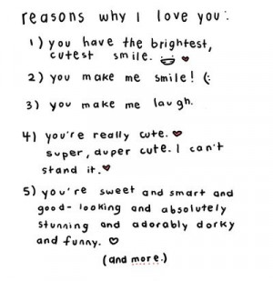 Reason why I love you :