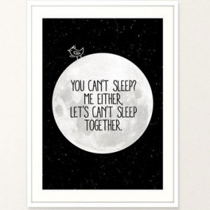 Poster Print Art Sleep Inspirational Quote Girl Bedroom Quote ...